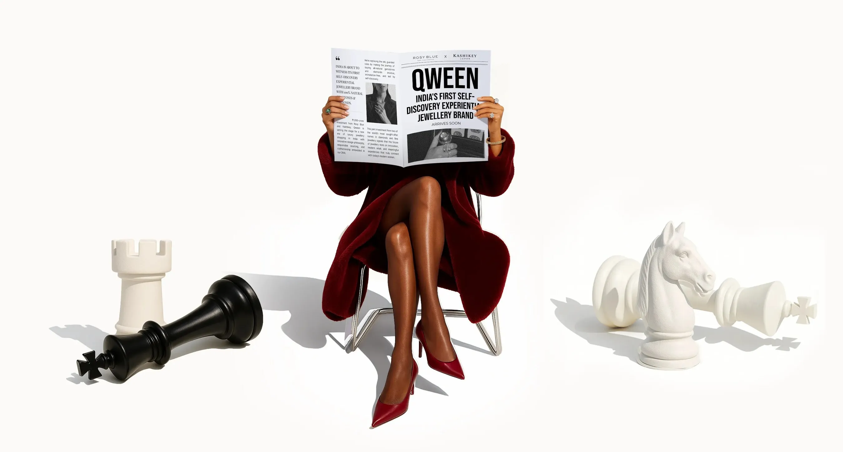 Rosy Blue and Kashikey Invest ₹1000 Crore to Scale QWEEN, India's First Self-Discovery Experiential Jewellery Brand