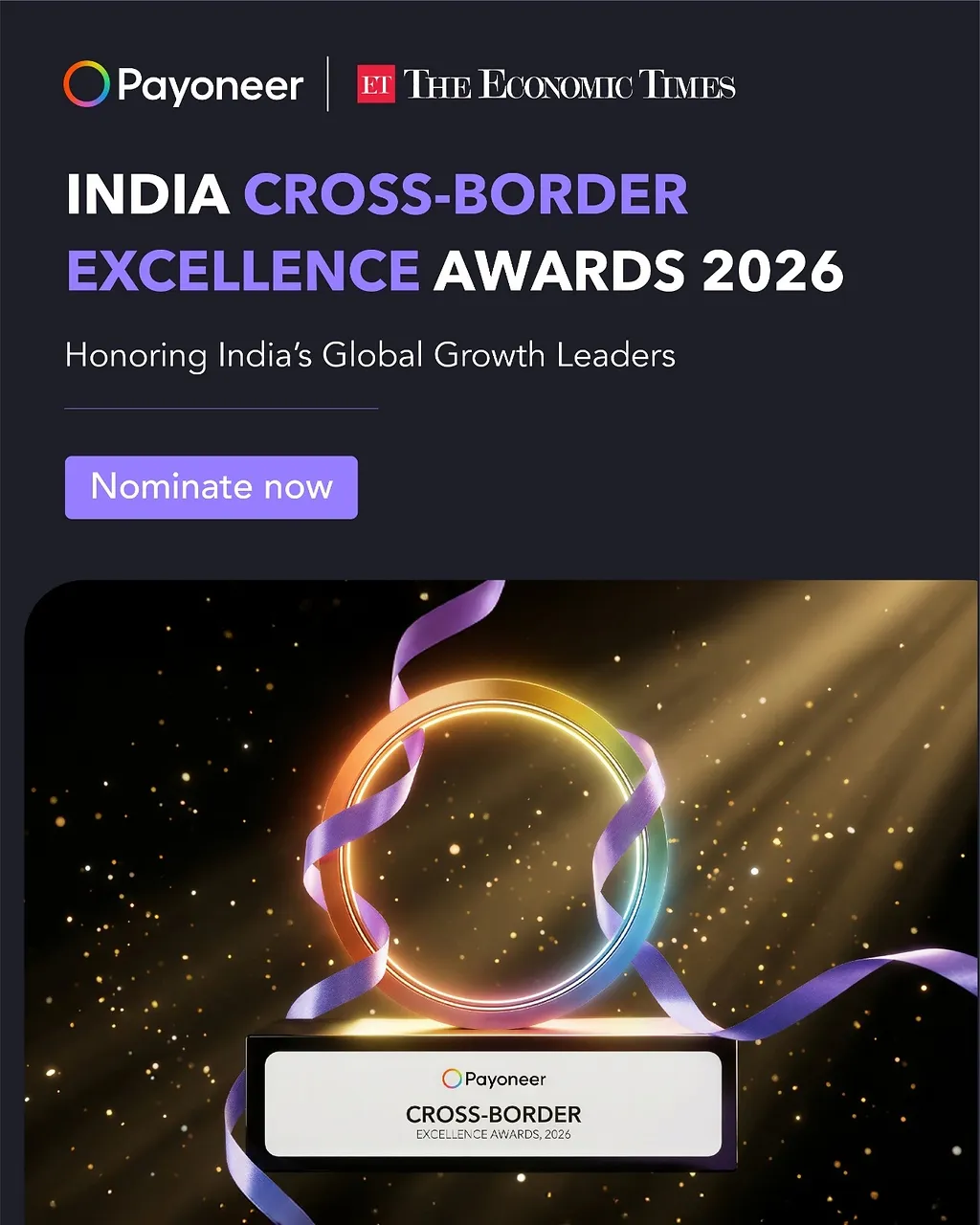 Payoneer India Cross-Border Excellence Awards 2026 launched to recognise the country's leading cross-border businesses