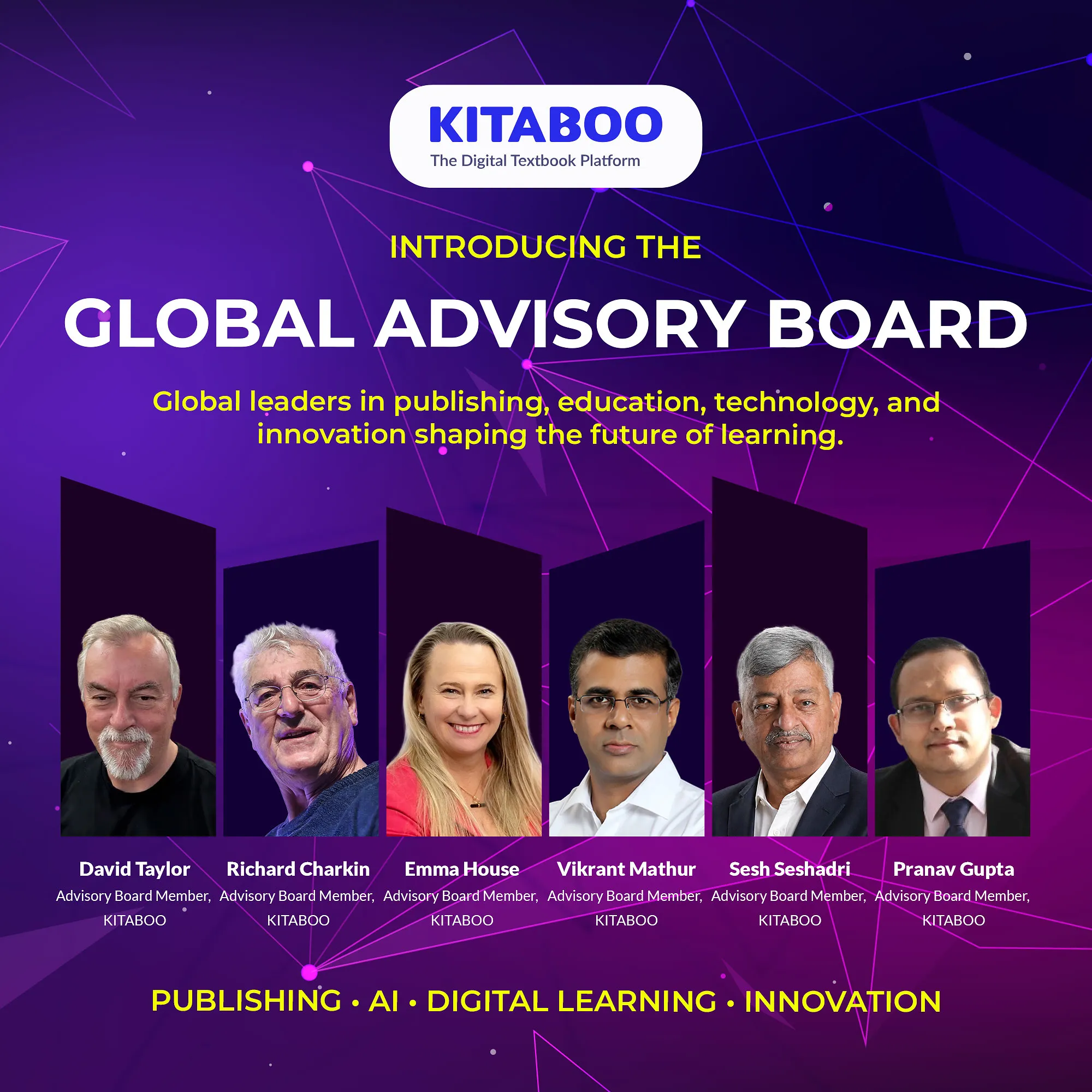 KITABOO Unveils Global Advisory Board Bringing Together Leaders from International Publishing, Education, and Technology