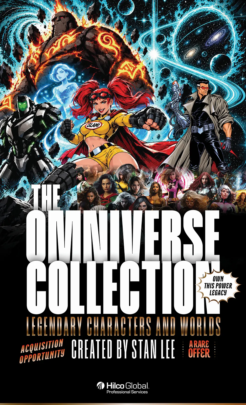 Hilco Global Unmasks First Super Hero Identities, Franchise Details for Sale of the Omniverse Collection, Created by the Legendary Stan Lee